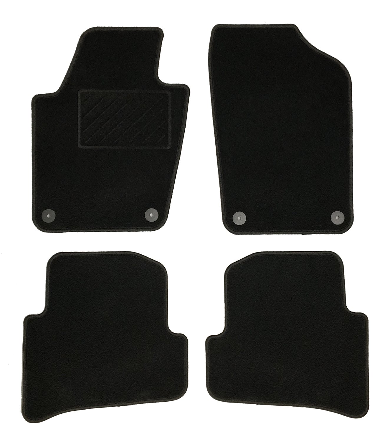 MATTENSET NAALDVILT (ZWART) VW POLO V 2009 -> 3