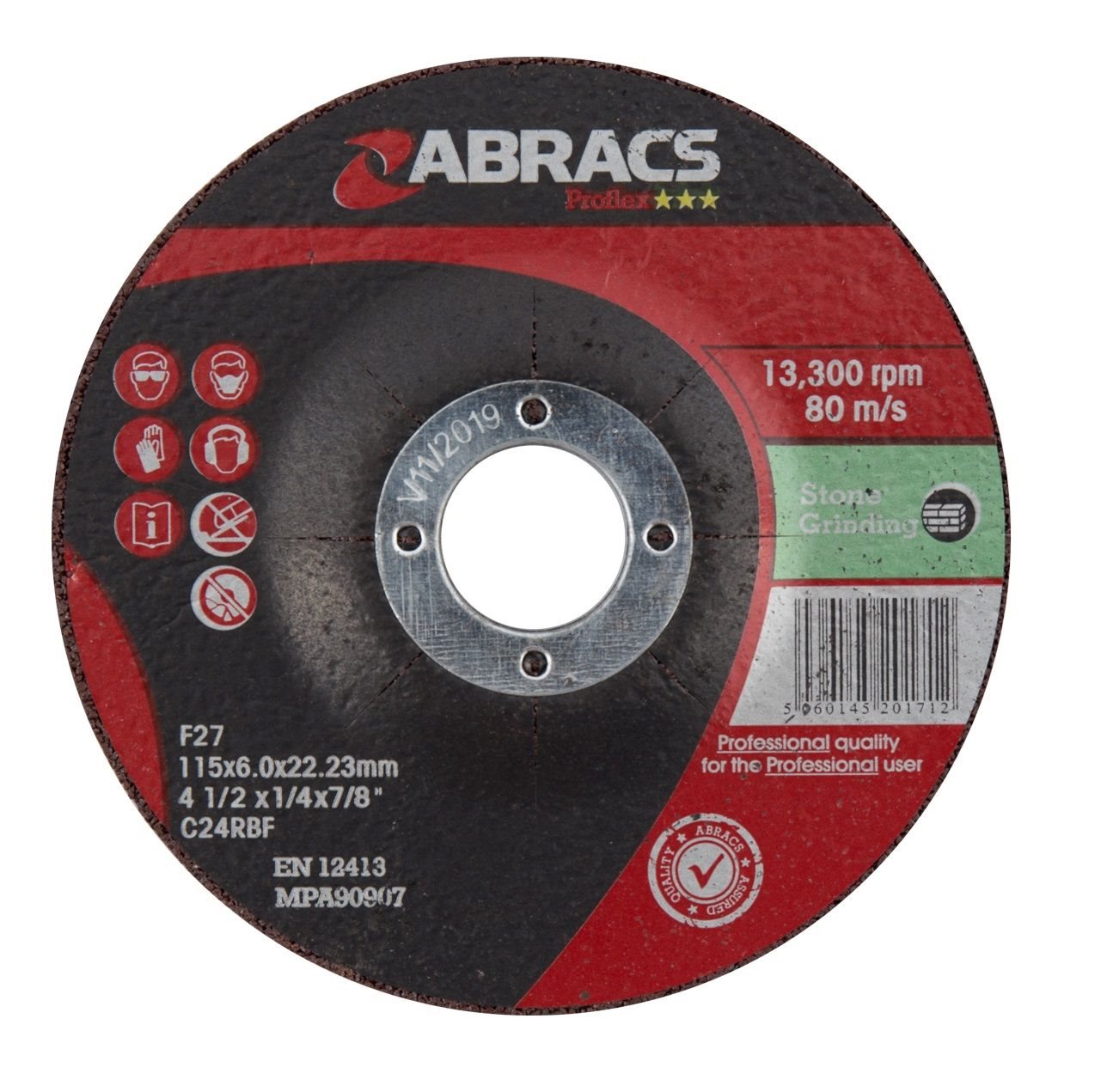 ABRACS PROFLEX 115 MM X 6 MM X 22 MM DPC STEEN