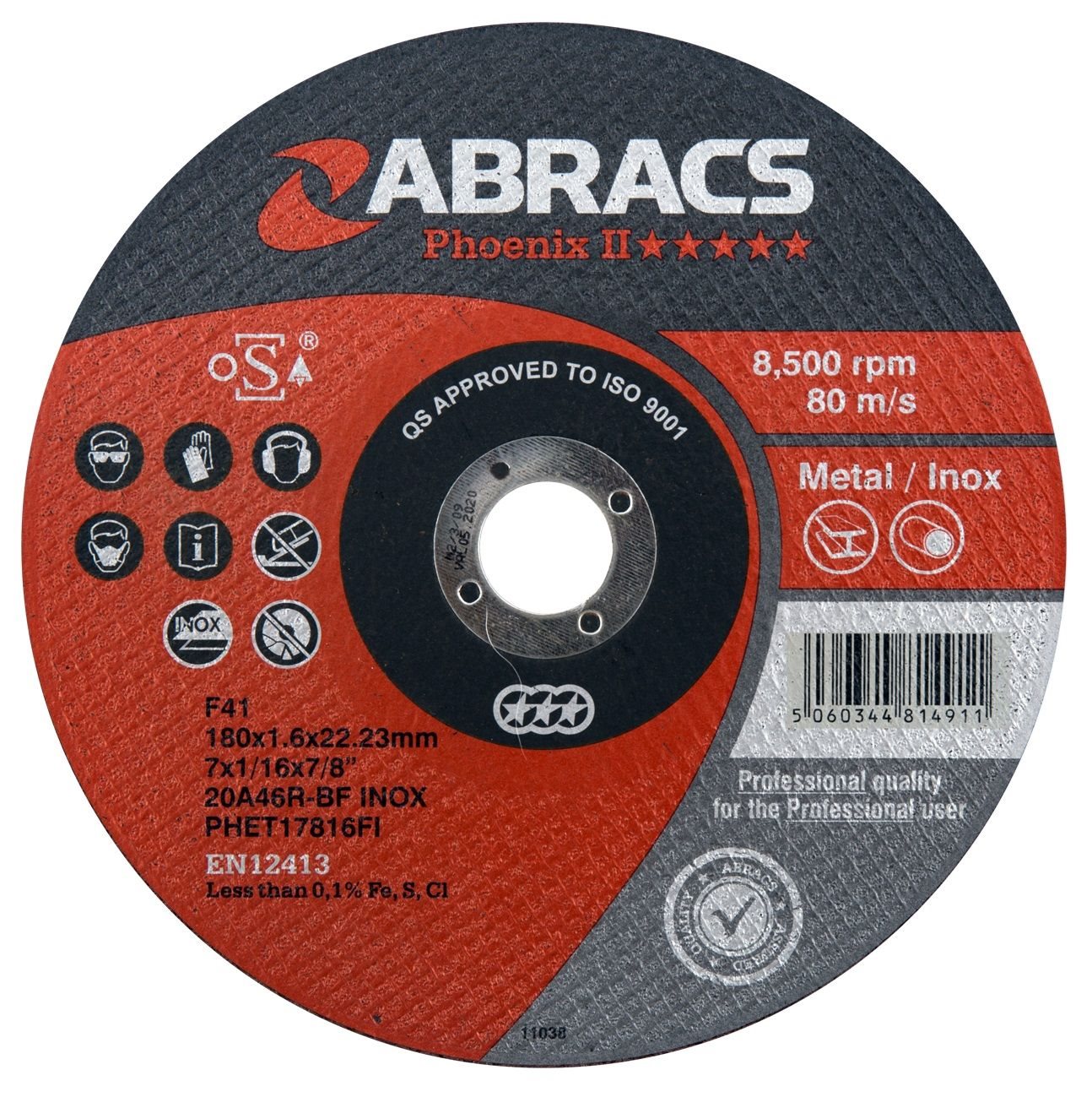 ABRACS 230 MM X 1,8 MM X 22 MM PHOENIX EXTRA DUN