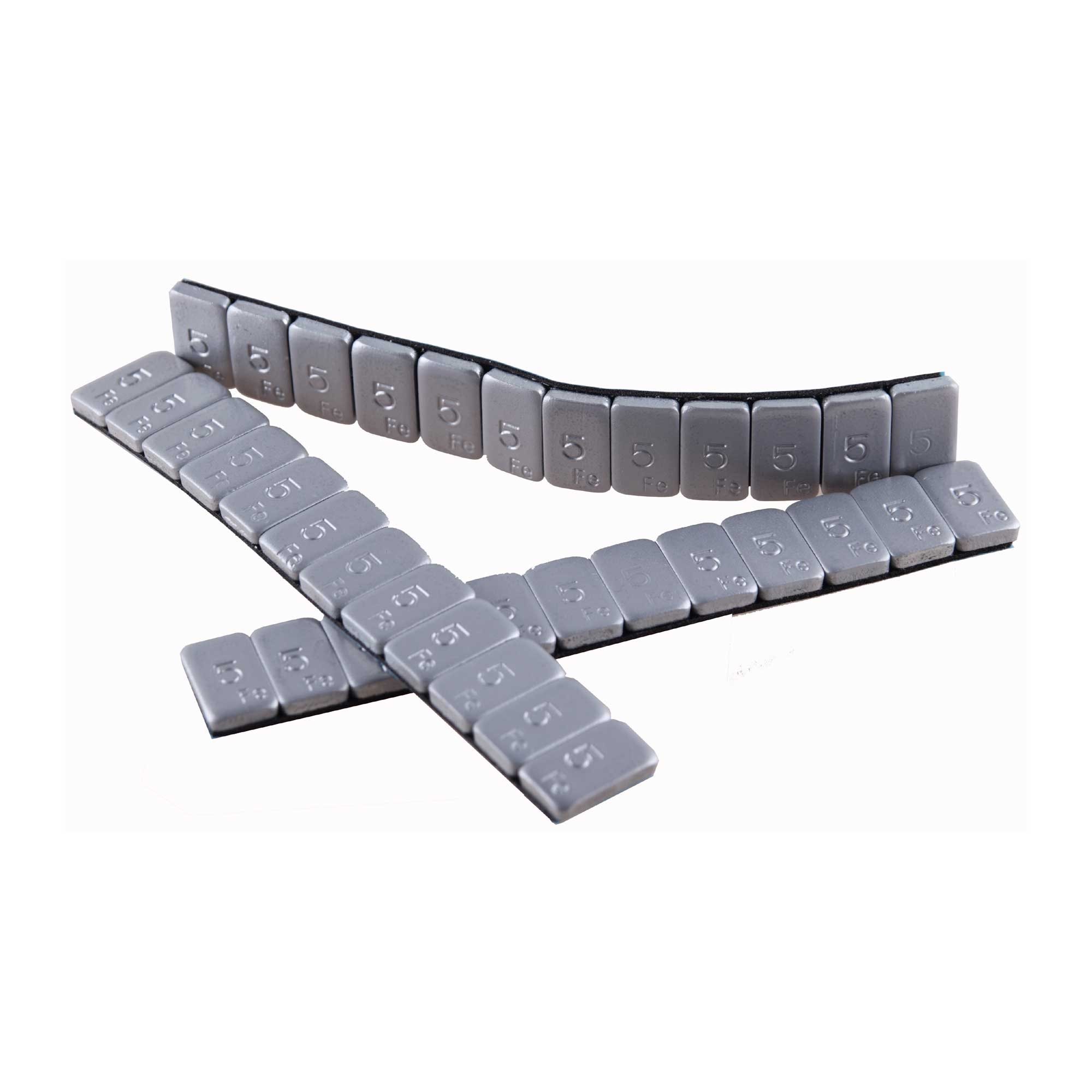 KLEEFGEWICHTEN ZILVER GECOAT FE-VZ 12X5 GR