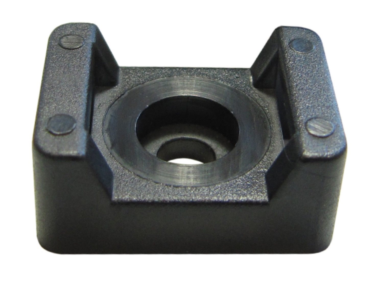 SCHROEFZADELS ZWART 14,9X9,5MM HOOGTE=7,2 DIAMETER=Ø4,5 TBV BUNDELBAND 4,8MM