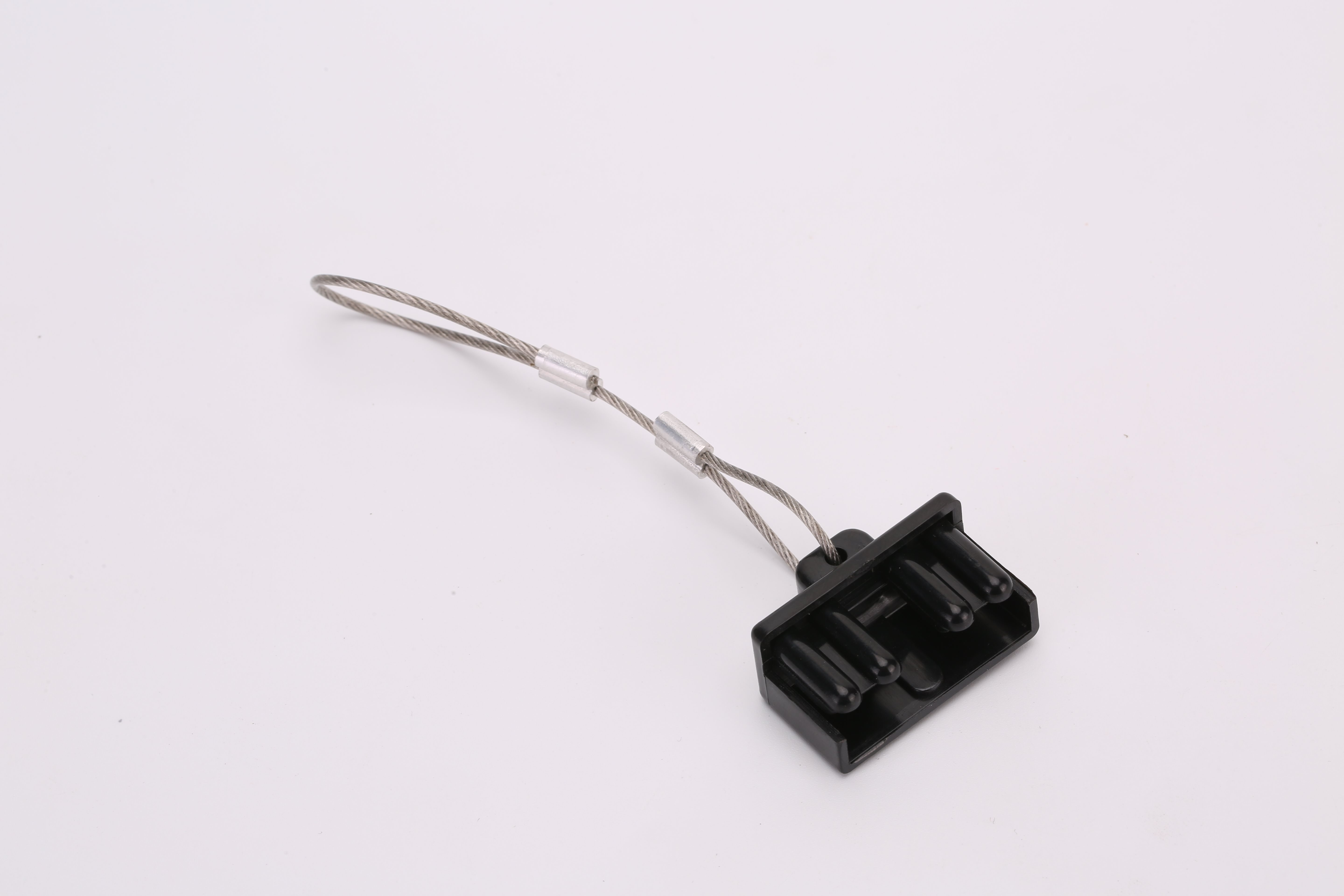 POWER CONNECTOR STOFKAP (50A)  ZWART (MET TREKKABEL)