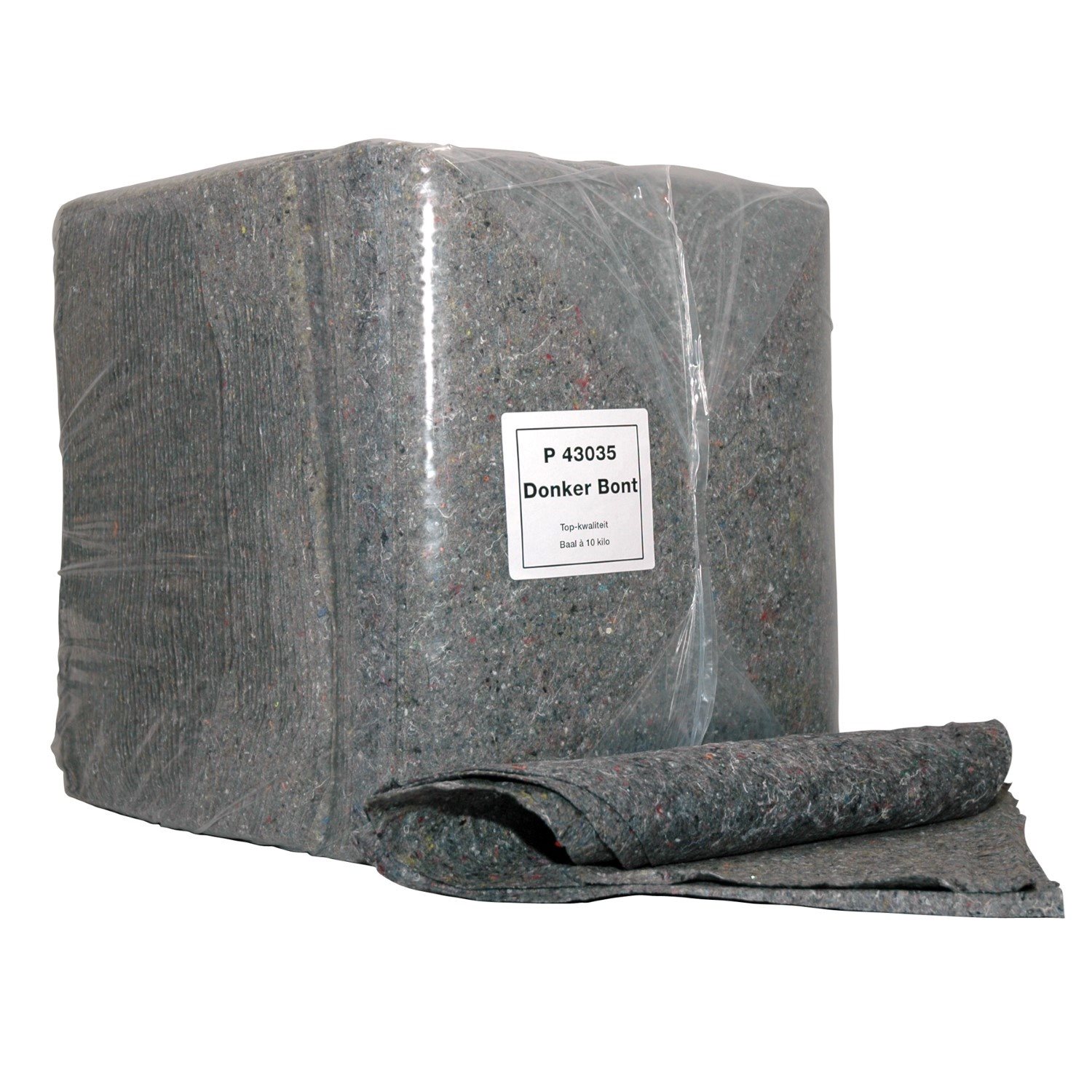 WEGWERPPOETSDOEK DONKER BONT 37X37CM BAAL A 10KG
