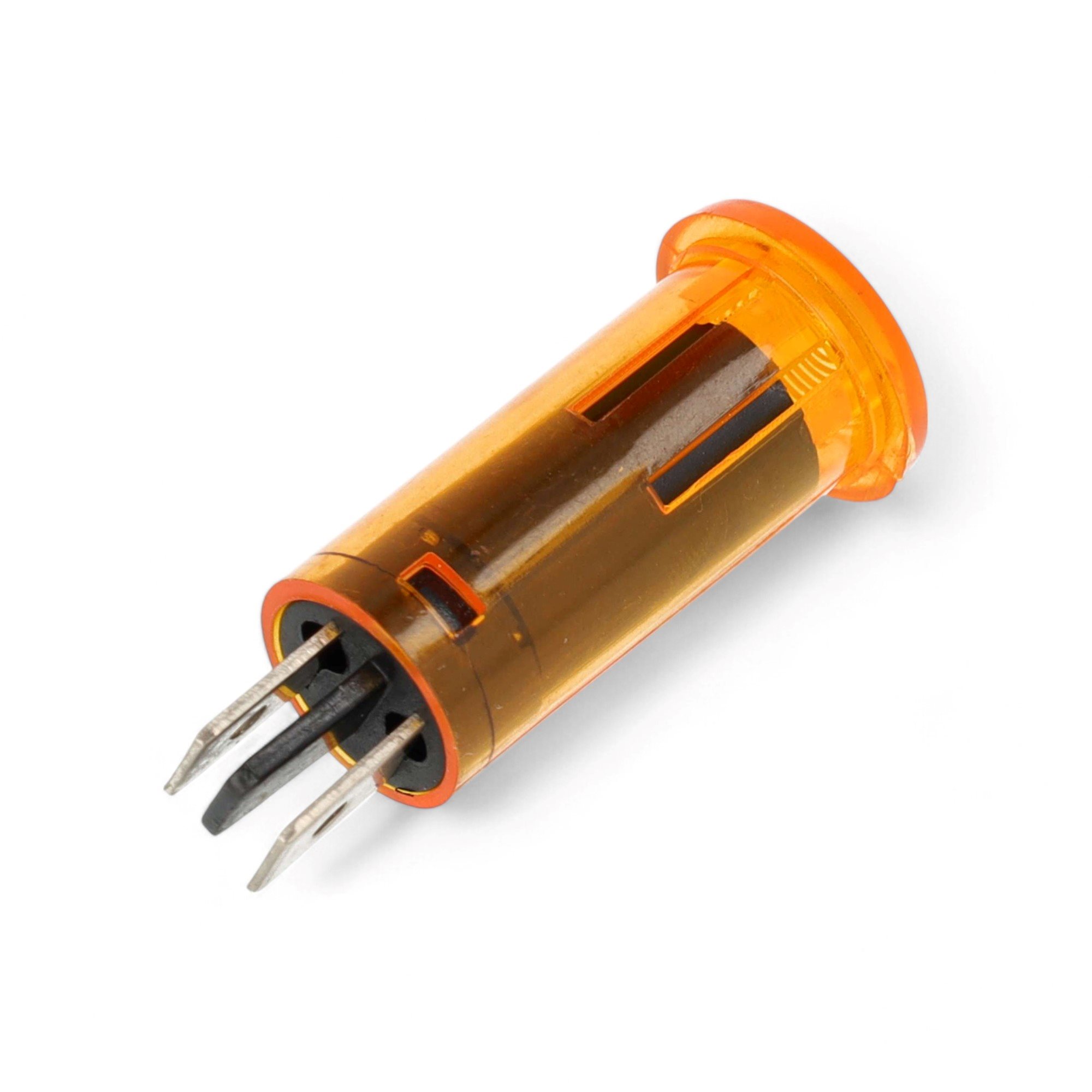 CONTROLE LICHT AMBER/ORANJE MET VERVANGBARE LAMP 12V BA9S 2W 2
