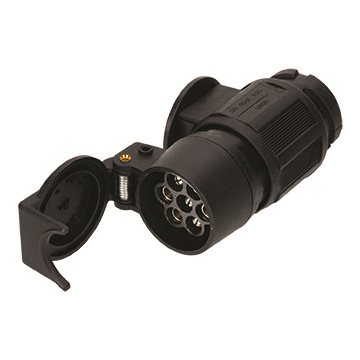 12V ADAPTERSTEKKER LANG VAN 13 NAAR 7 POLIG TYPE JAEGER