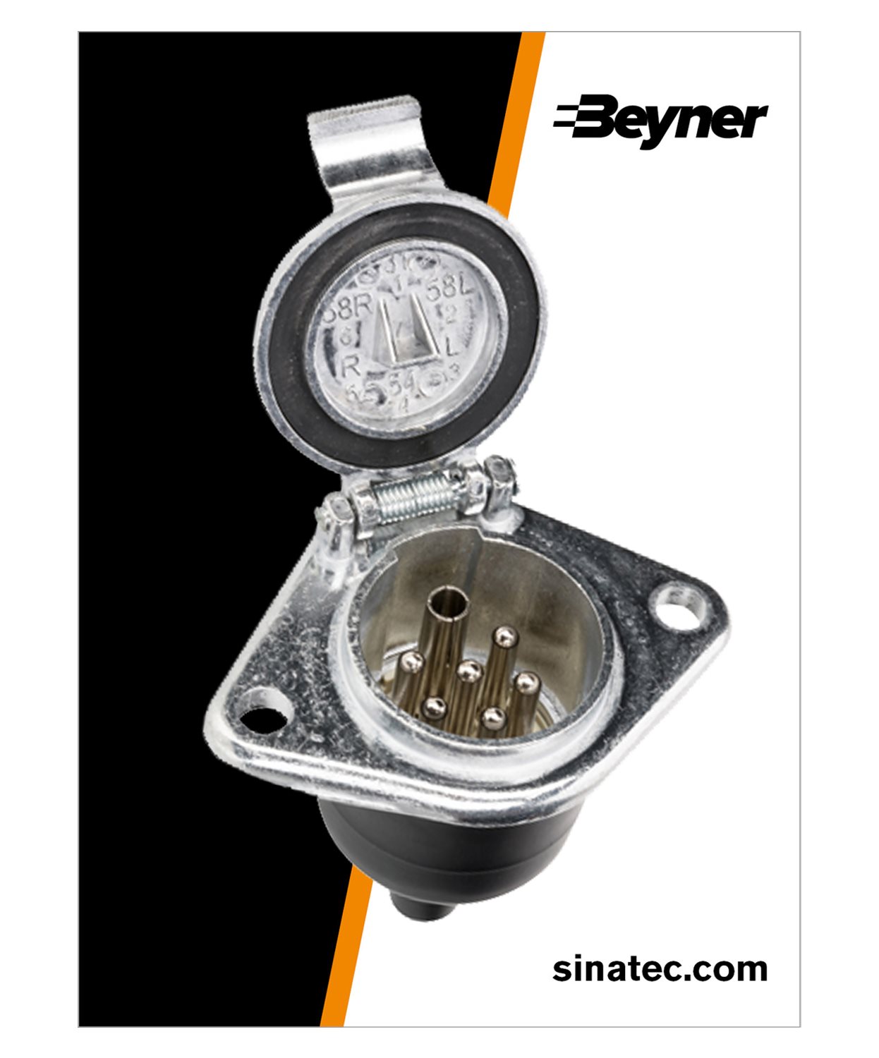 STEKKERDOOS ALUMINIUM 24V I3731 7 POLIG SCHROEFAANSL S-TYPE