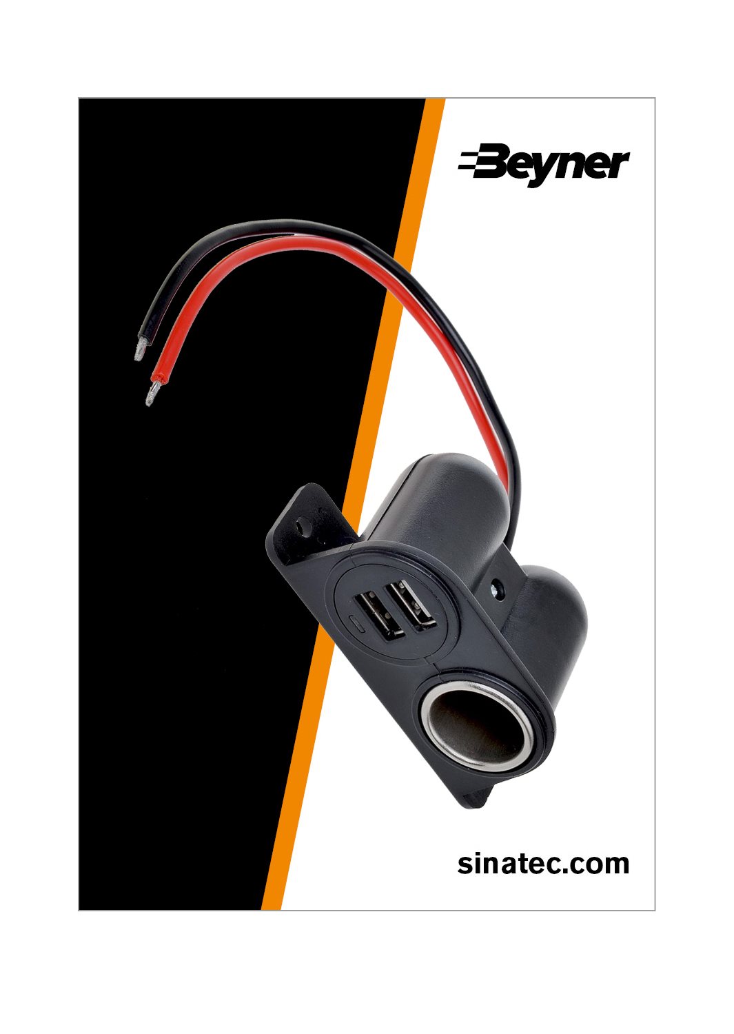 OPBOUW-SIGARETTENAANSTEKERDOOS + 2XUSB 12V/24V