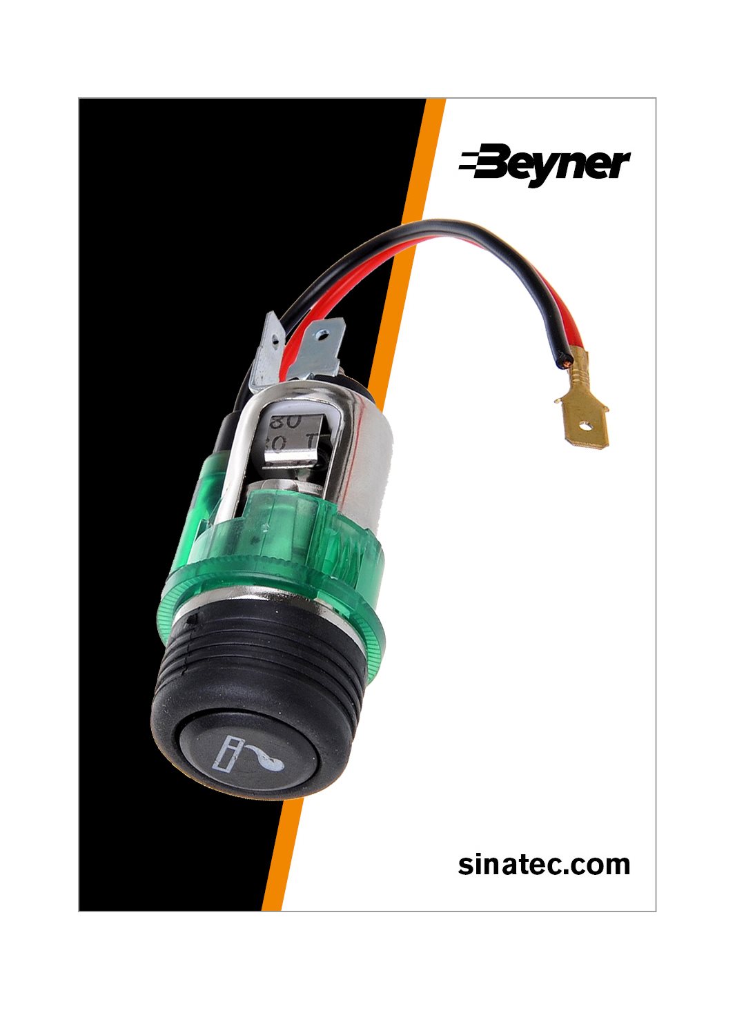 SIGARETTENAANSTEKER INBOUW-DOOS MET VERLICHTING 12V