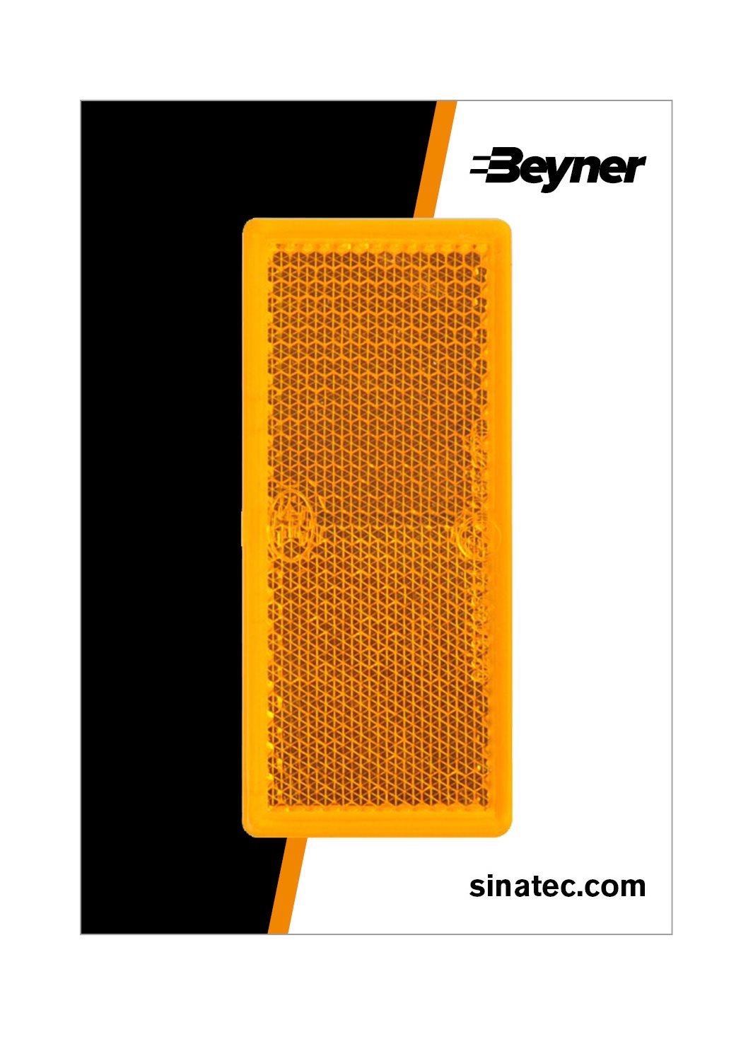 REFLECTOR ORANJE 82X36MM ZELFKLEVEND