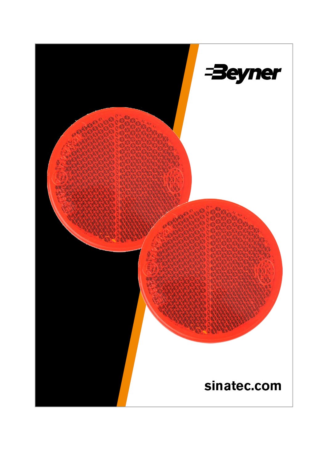 REFLECTOR ROOD 60MM ZELFKLEVEND