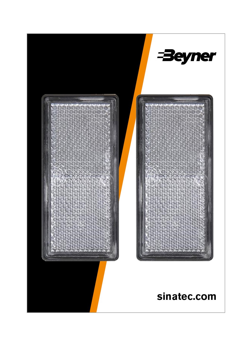 REFLECTOR WIT 85X39MM ZELFKLEVEND MET GRONDPLAAT