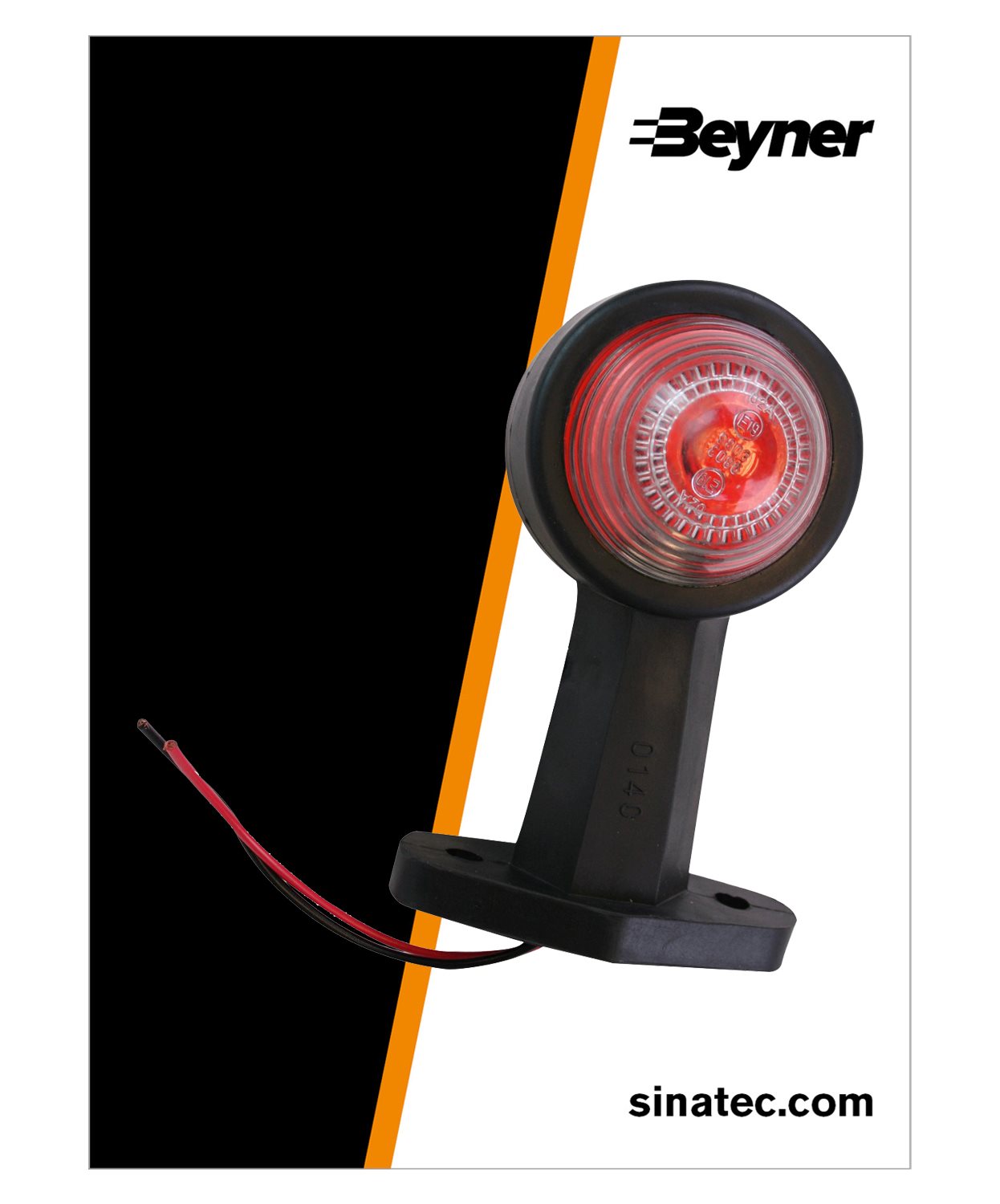 BREEDTELICHT ROOD/WIT 120MM RECHT