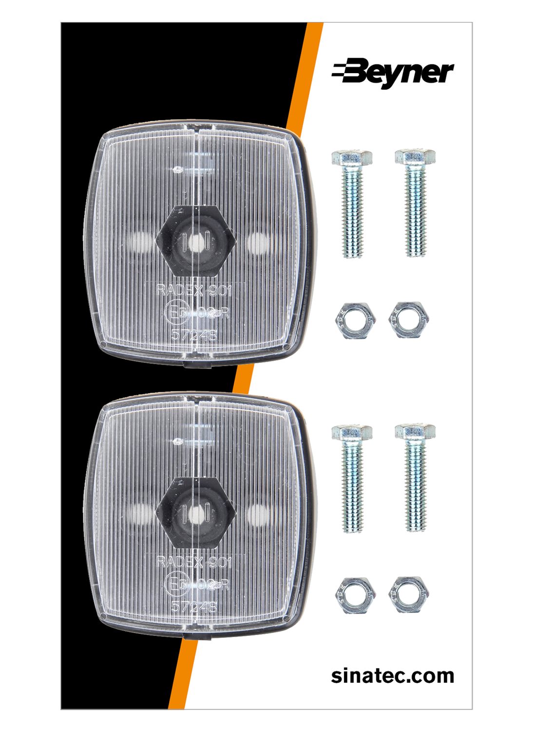 MARKERINGSLAMP WIT 66X62MM