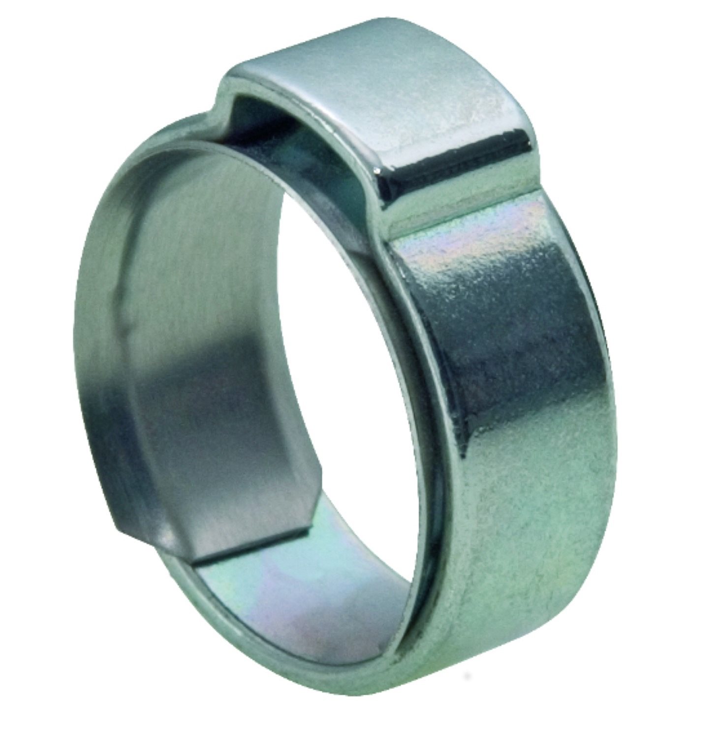 EEN-OORKLEM RVS + RVS BINNENRING 14,0-16,3MM