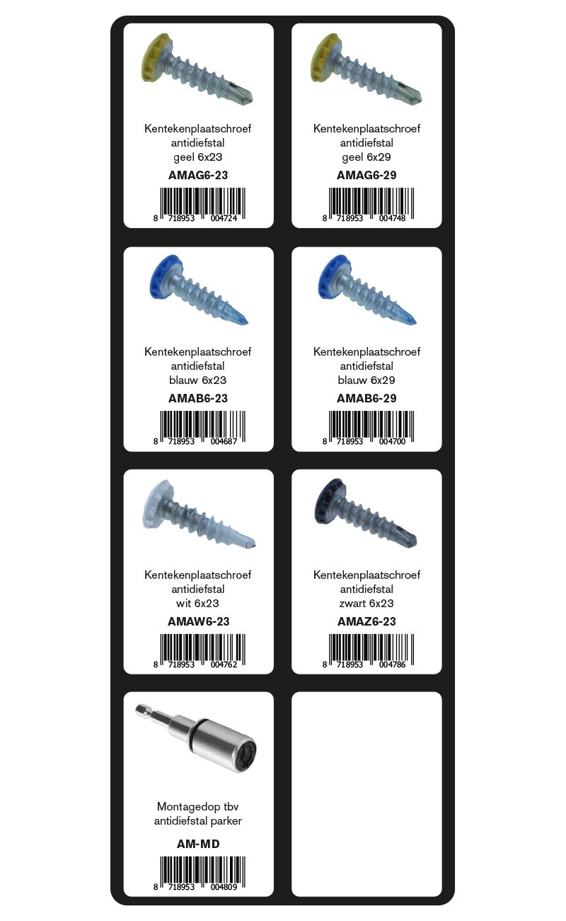 GEVULDE INLAY KENTEKEN ANTI DIEFSTAL