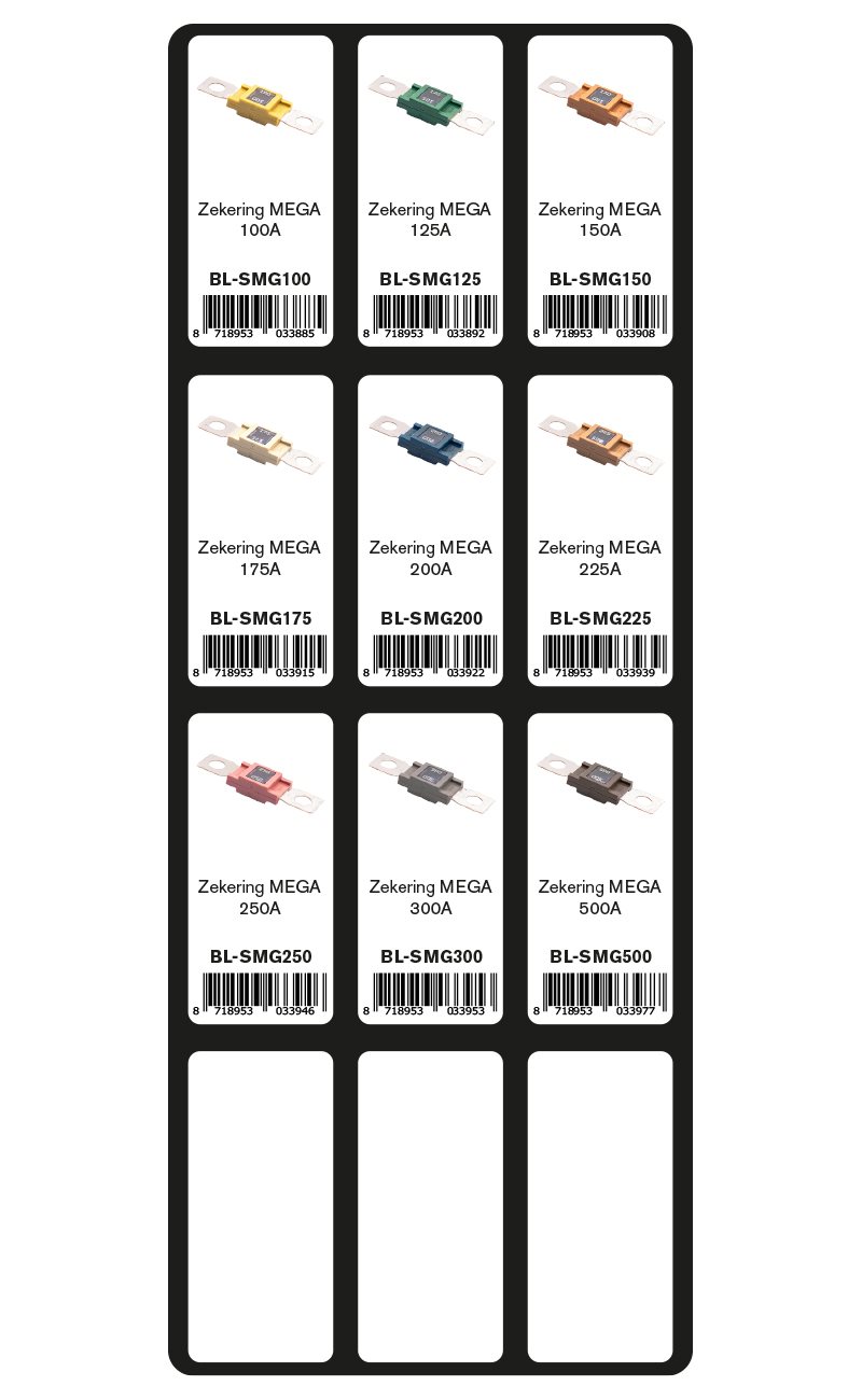 GEVULDE INLAY MEGA ZEKERINGEN