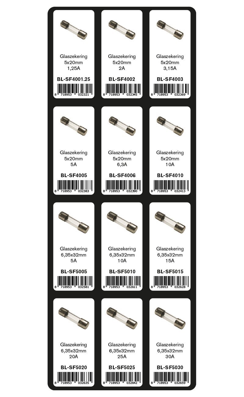 GEVULDE INLAY GLASZEKERINGEN