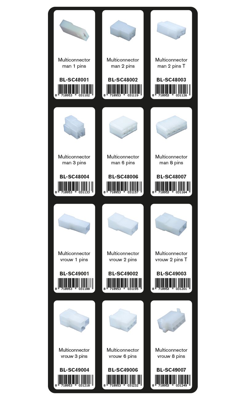 GEVULDE INLAY MULTICONNECTOREN