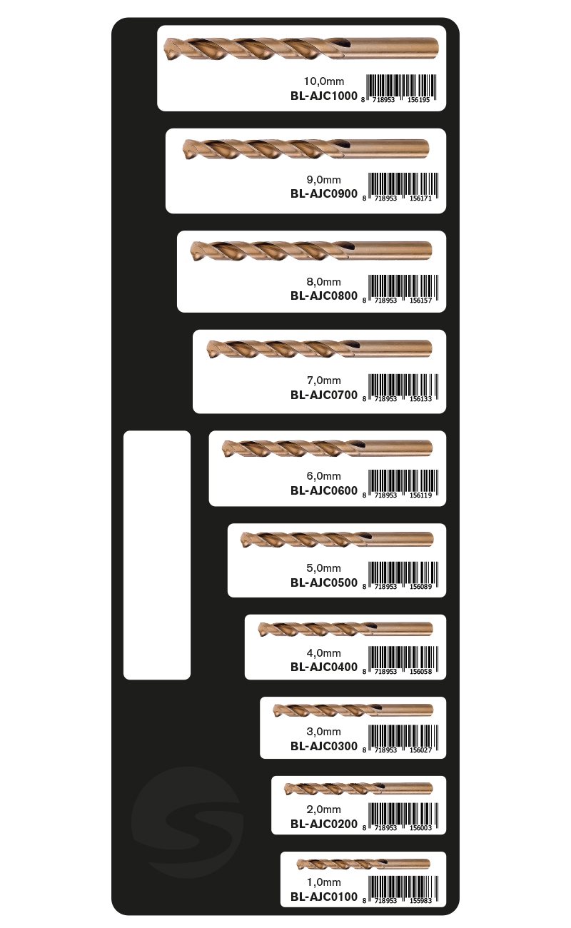 GEVULDE INLAY SPIRAALBOOR HSS-E COBALT 0.0