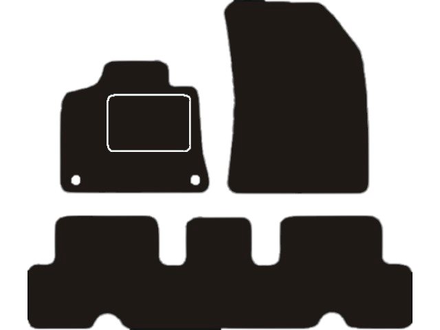 MATTENSET VELOURS (DONKERGRIJS) CITROEN C4 PICASSO 2013-