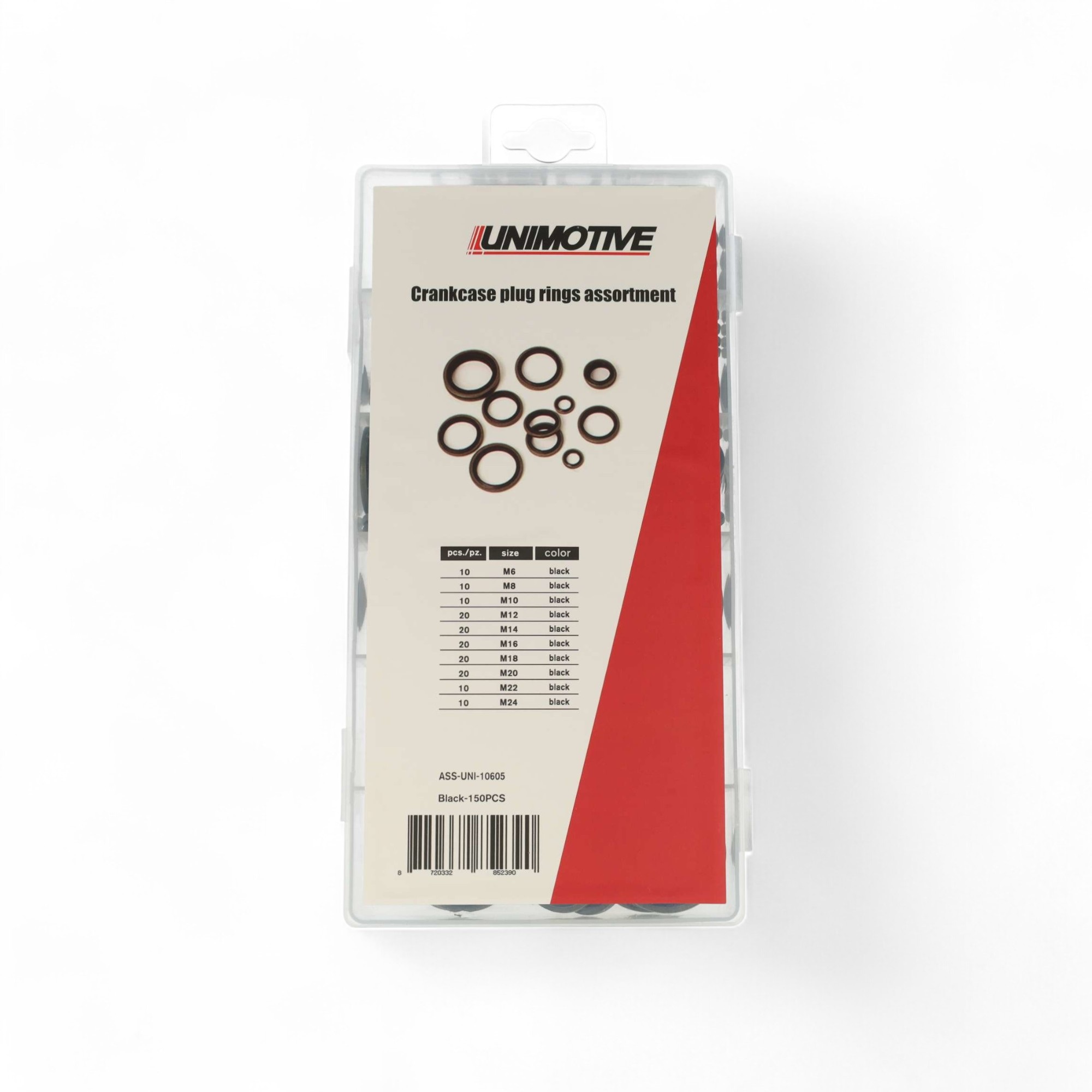 ASSORTIMENT CARTERPLUGRINGEN BS M6 - M24 150-DELIG