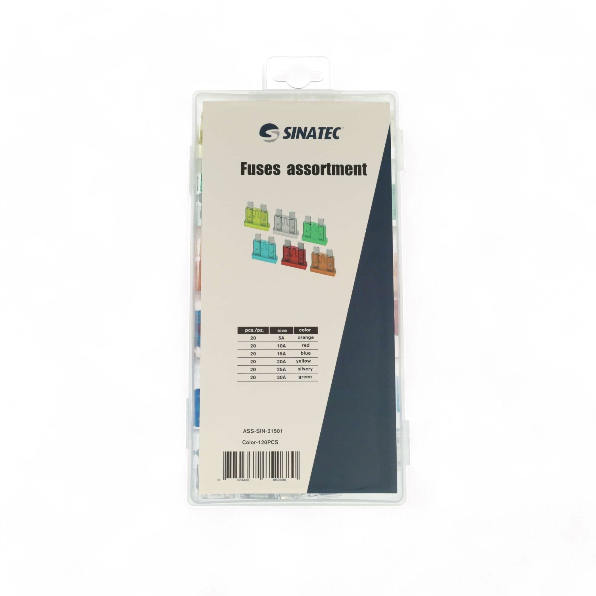 ASSORTIMENT NORM ZEKERINGEN 5A -30A 120-DELIG