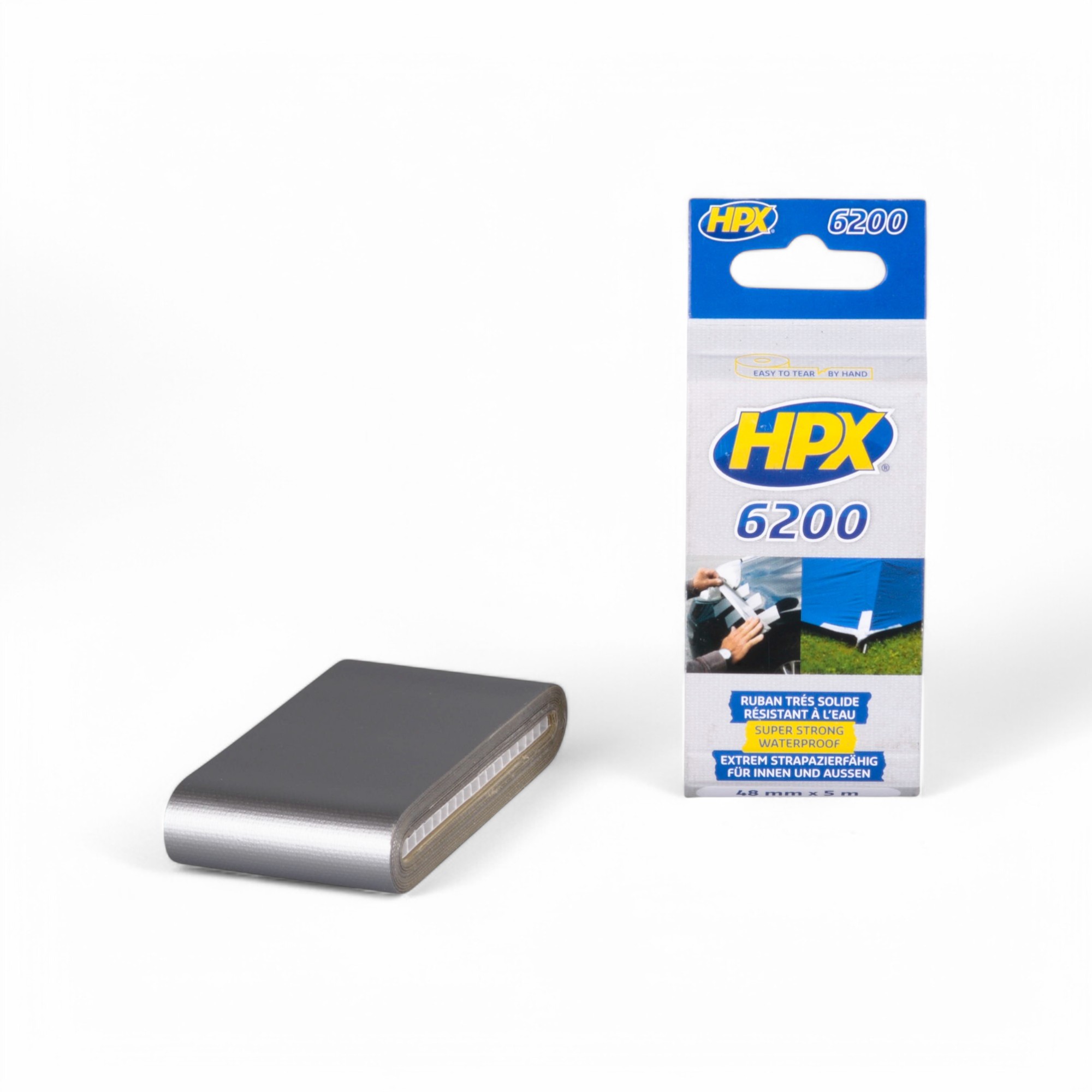 HPX PANTSERTAPE - ZILVER 48MM X 5M - POCKET