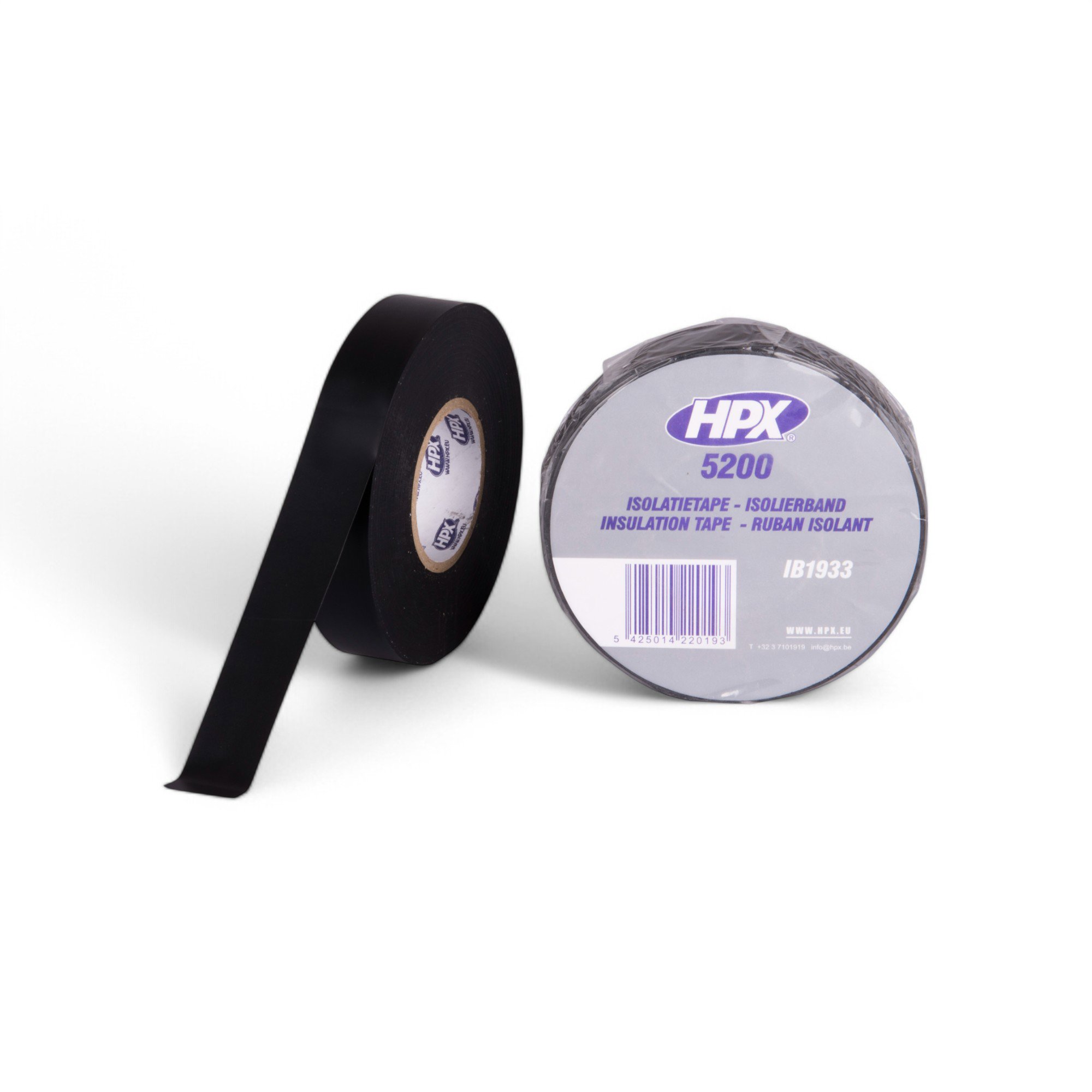 HPX PVC ISOLATIETAPE - ZWART 50MMX10M