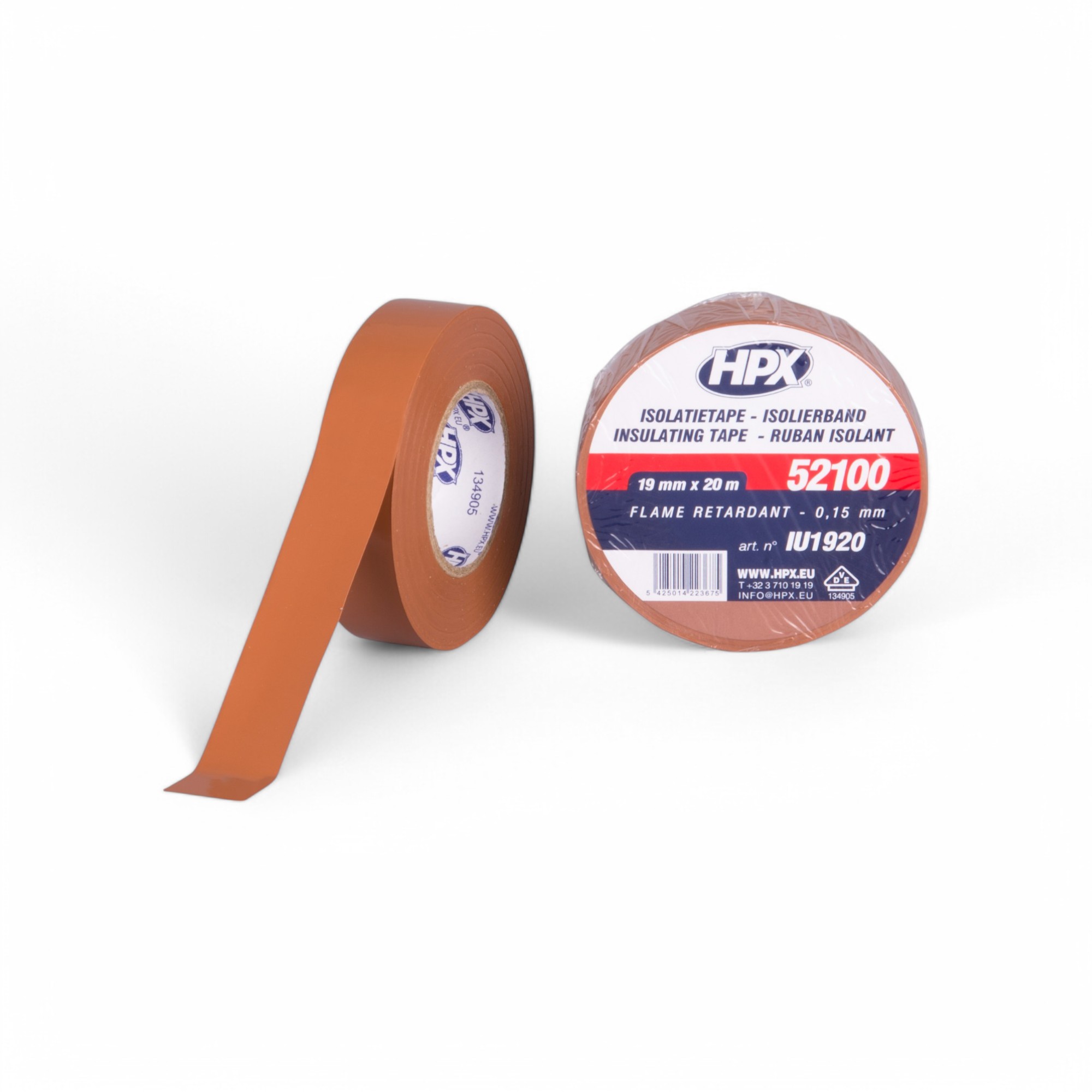 HPX PVC ISOLATIETAPE - GROEN 15MM X 10M
