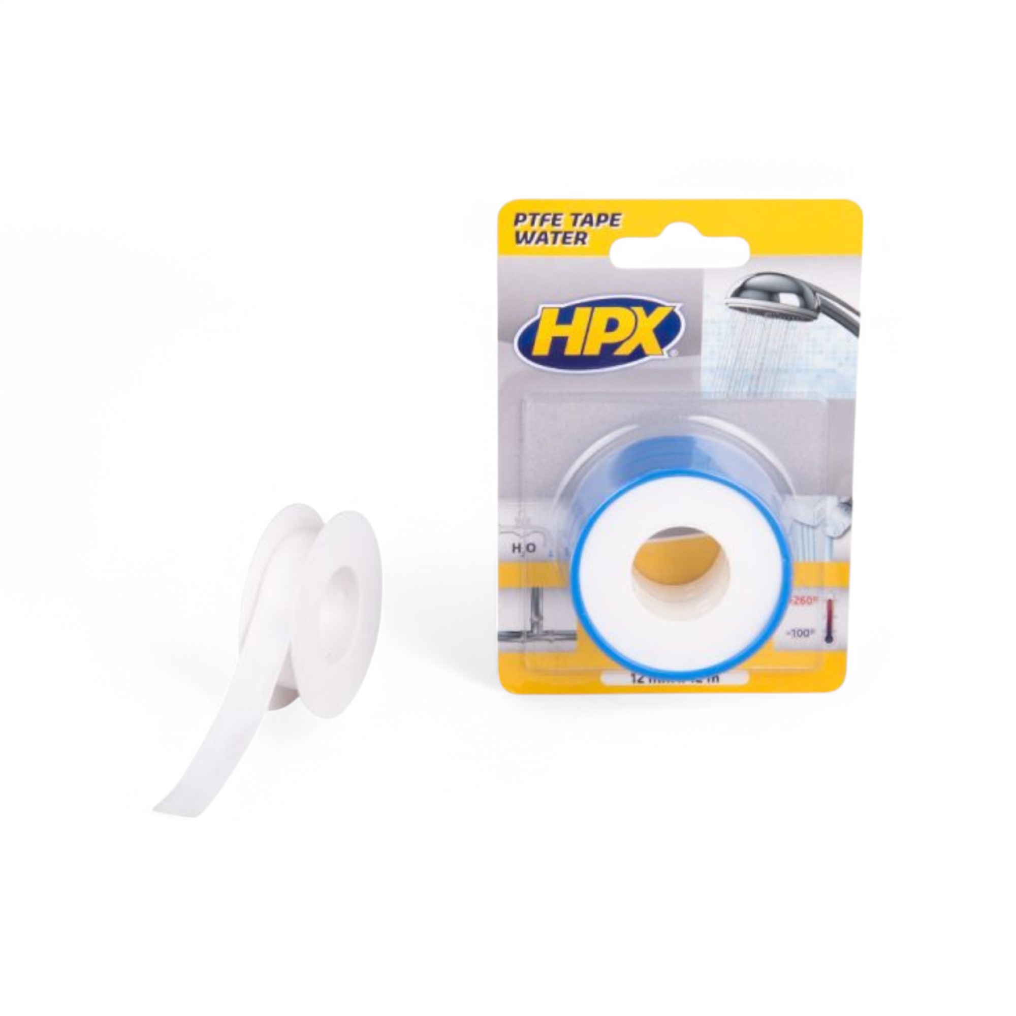 HPX PTFE WATERAFDICHTINGSTAPE - WIT 12MM X 12M