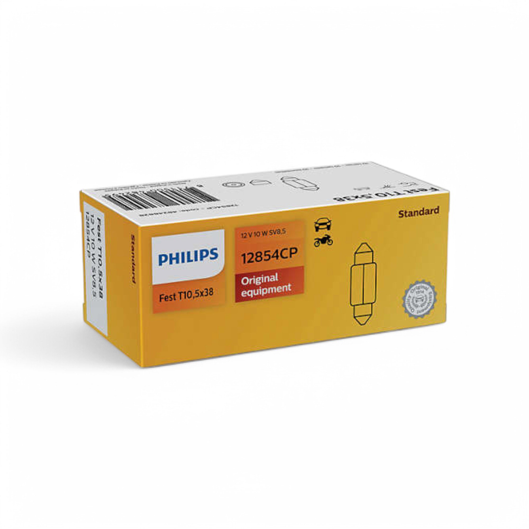 PHILIPS 12V 10W FESTOON T10,5X38