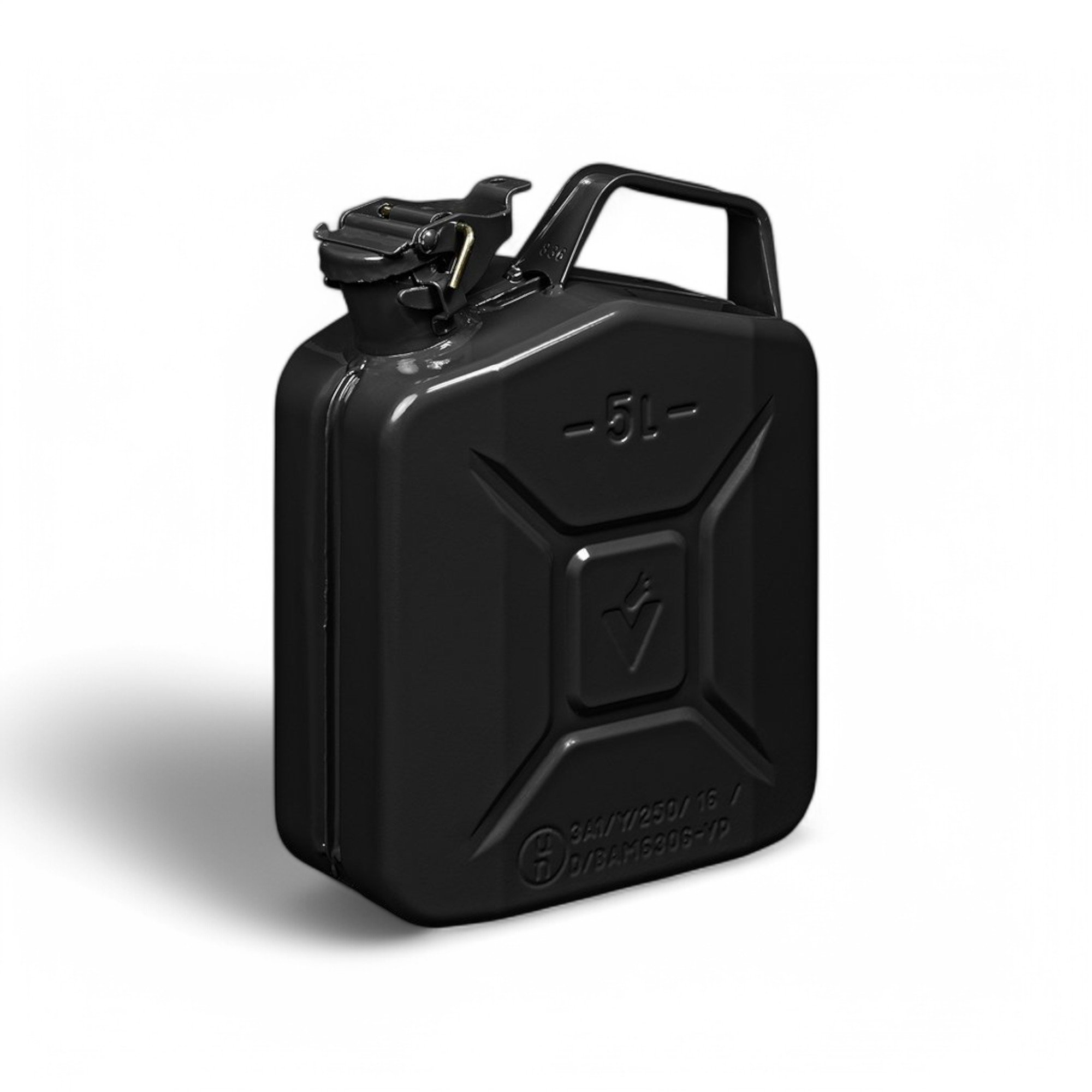 JERRYCAN METAAL ZWART UN- & TÜV/GS-GEKEURD 5 LITER