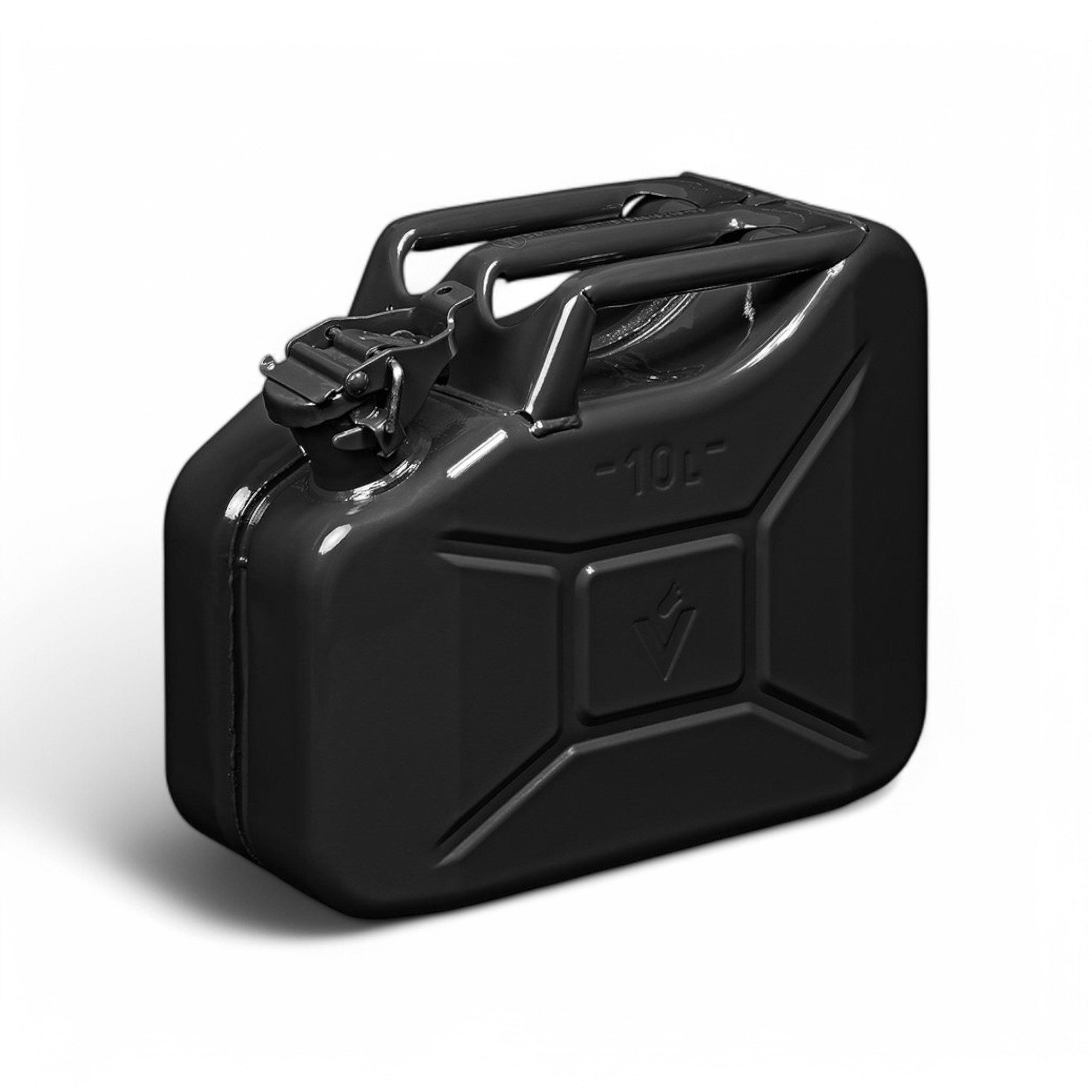 JERRYCAN METAAL ZWART UN- & TÜV/GS-GEKEURD 10 LITER