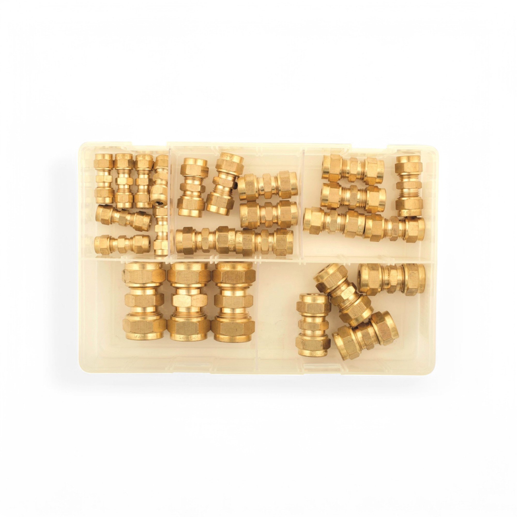 ASSORTIMENT KNELKOPPELINGEN 3/16-1/2"INCH 25-DELIG 2