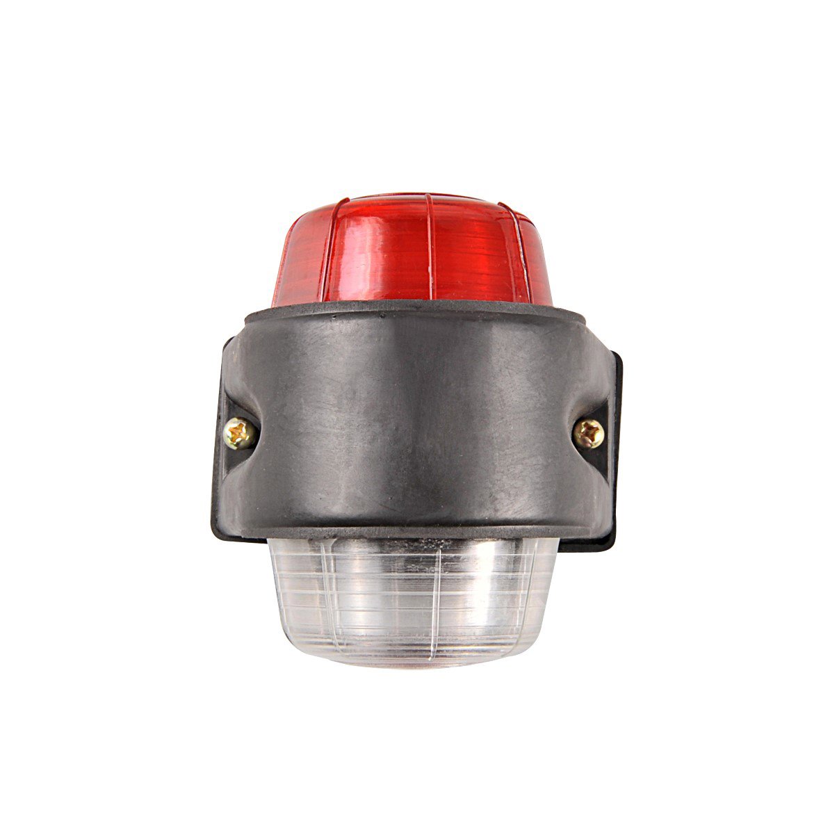 BREEDTELICHT ROOD/WIT 67X78MM PLAT