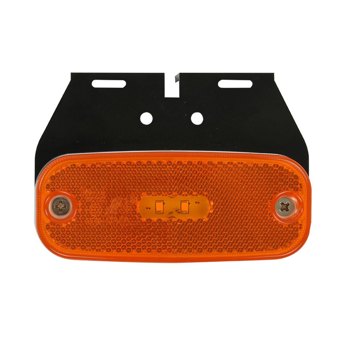 ZIJMARKERINGSLAMP 10-30V ORANJE 110X45MM LED MET HOUDER 2