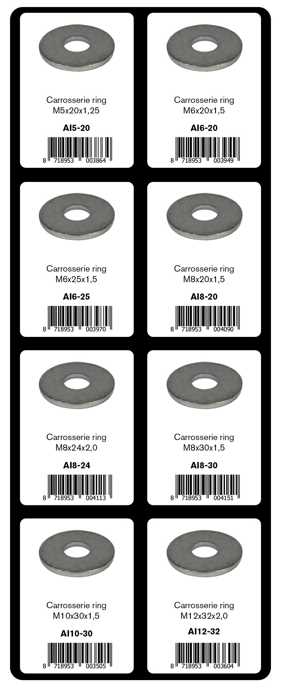 GEVULDE INLAY CARROSSERIE RINGEN