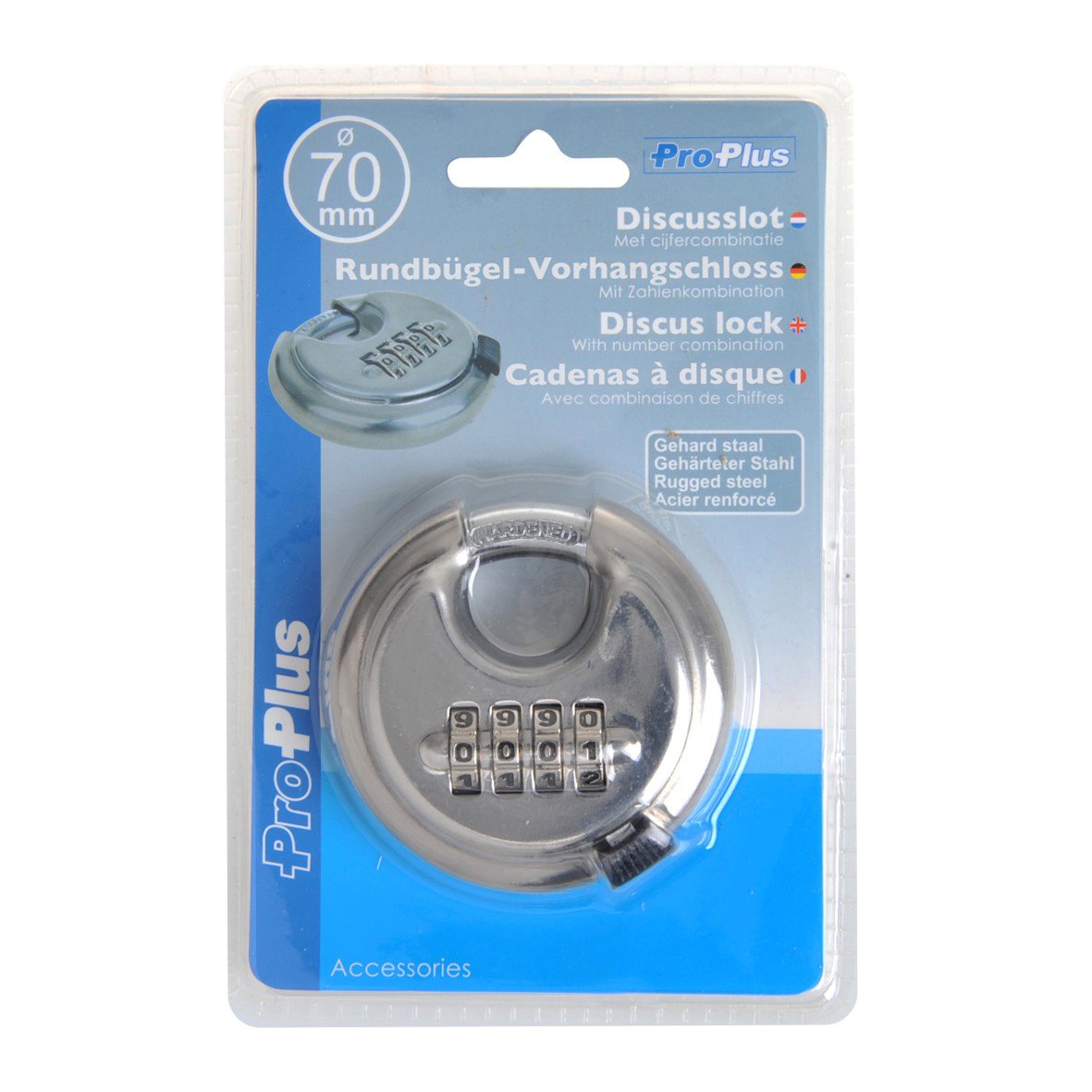 DISCUSSLOT 70MM MET CIJFERCOMBINATIE 3