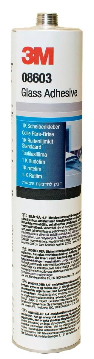3M AUTORUITENLIJMKIT URETHAAN STANDAARD ZWART 310ML