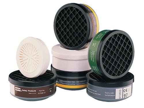 COMBI FILTER ABEK1/P3, KL, 1, BRUIN/GRIJS/GEEL/GROEN/WIT 2ST