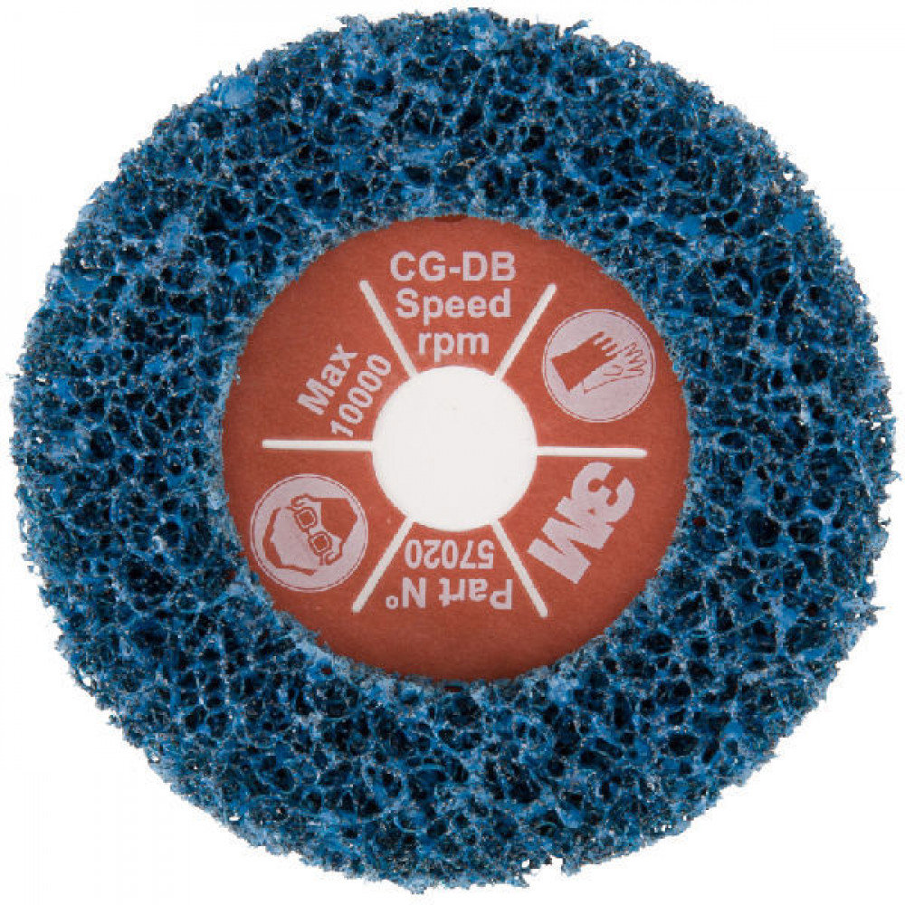 3M SCOTCH-BRITE CLEAN & STRIP SCHJIF CG-DB 115X22MM BLAUW XCRS