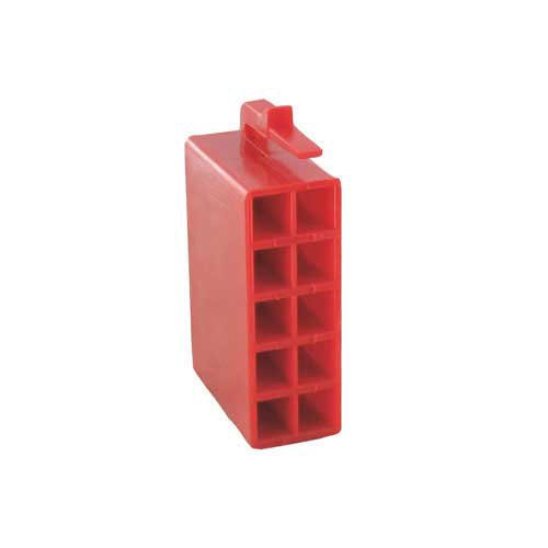 ADAPTER HUIS 10 POLIG ROOD