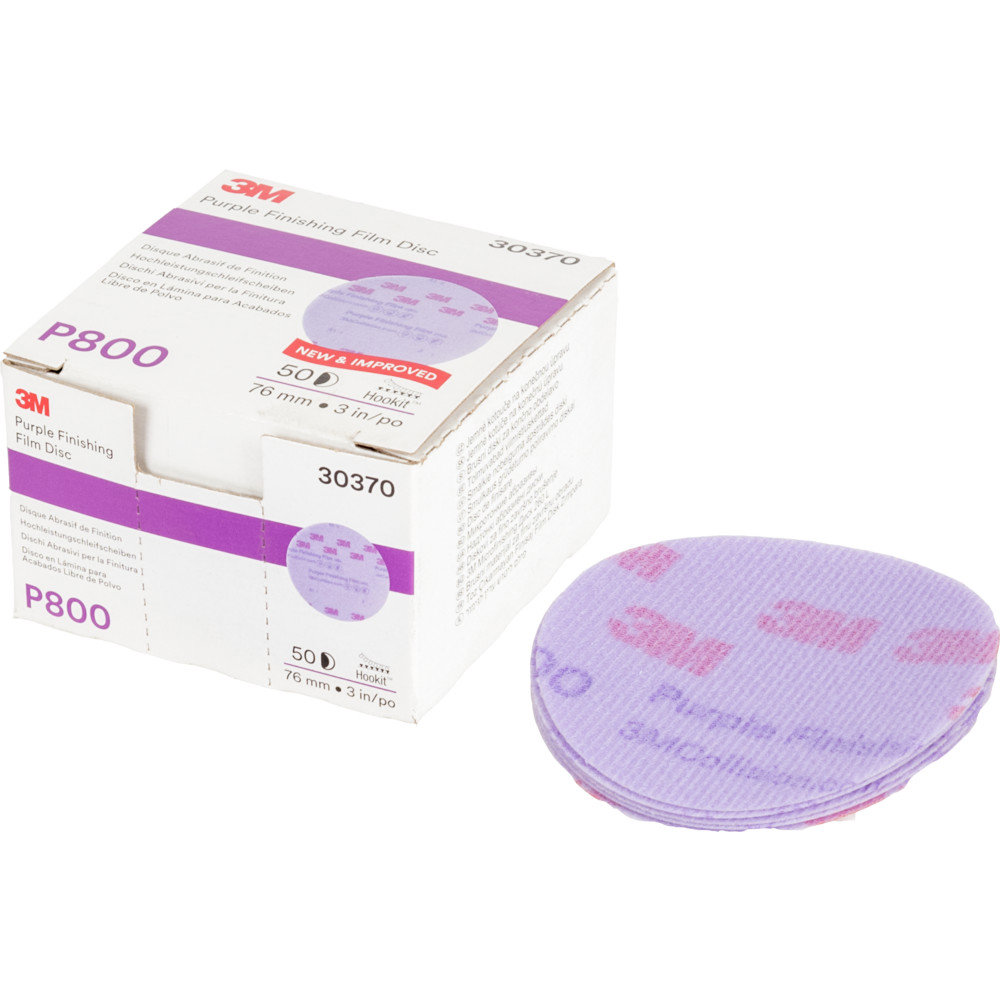3M HOOKIT PURPLE FINISHING FILM SCHUURSCHIJF 260L+ 75MM ZONDER GATEN P800