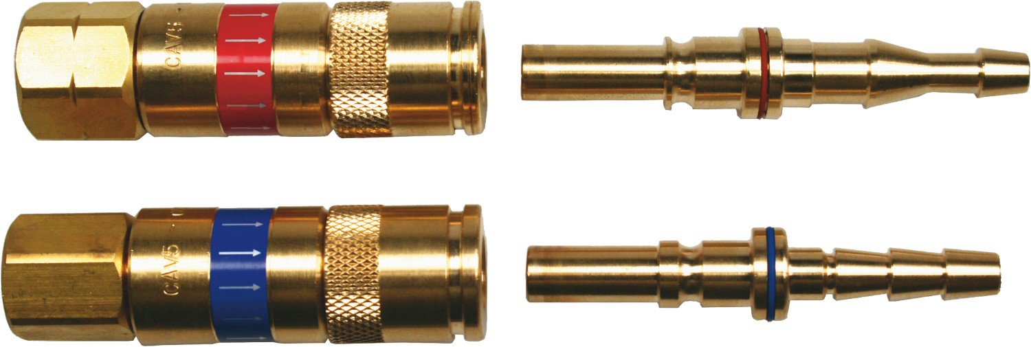 SNELKOPPELING IB, ACETYLEEN 3/8 " LINKS, VOOR DRUKREGELAAR