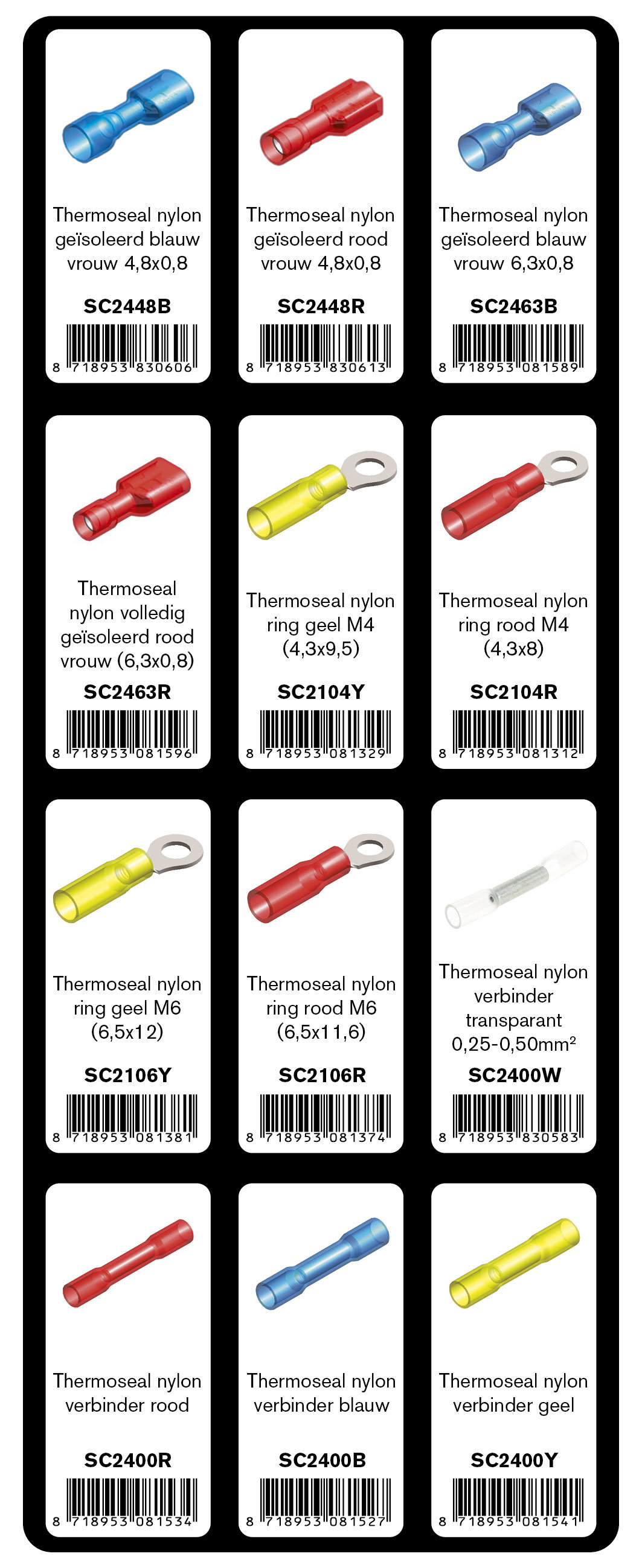 GEVULDE INLAY TOP 12 THERMOSEALS & VERBINDERS