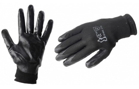 PU HANDSCHOEN ZWART LARGE MT8 (1 PAAR)