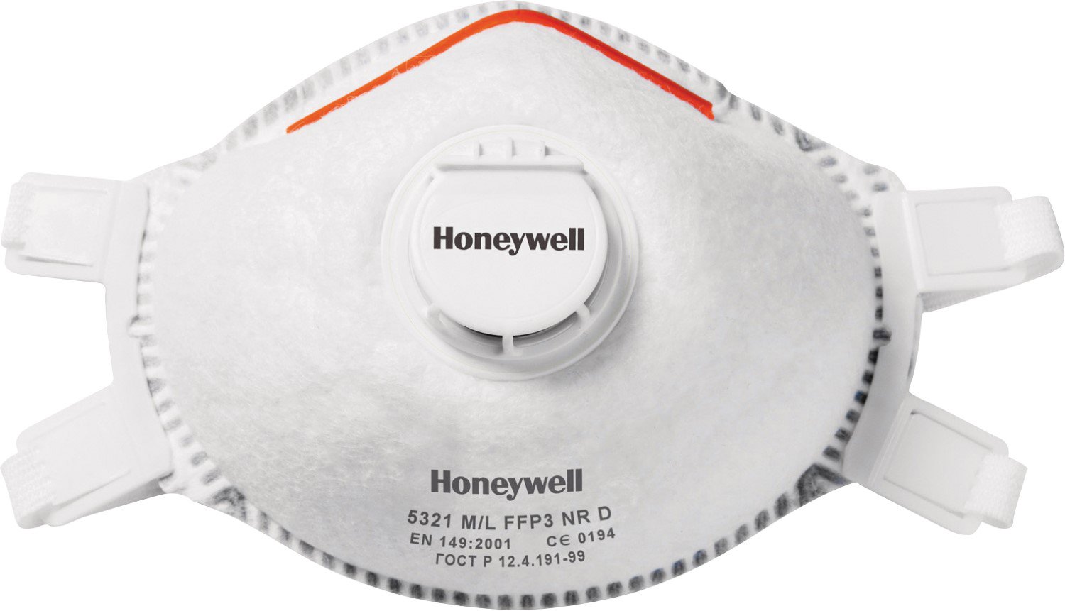 HONEYWELL STOFMASKER 5321 M/L P3, + VENTIEL, 5 PER DOOS
