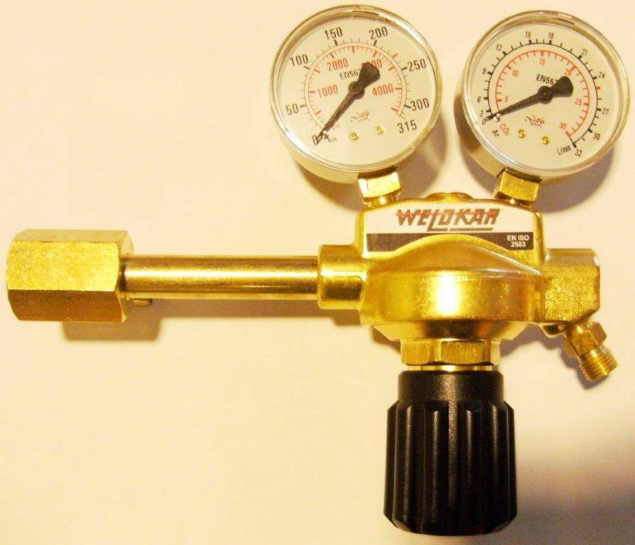 DRUKREGELAAR ARGON/CO2 BE-AANSLUITING