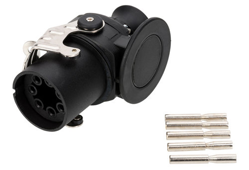 24V STEKKER 5-POLIG SCHROEFAANSLUITING (2X4MM2 + 3X1,5MM2)