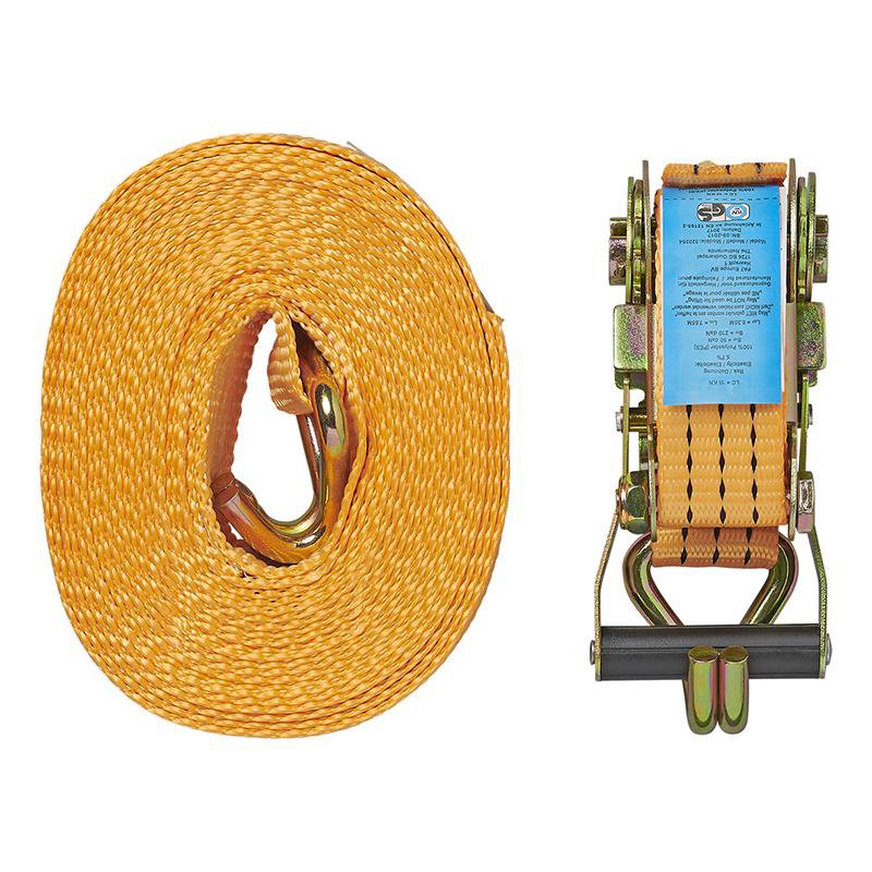 SPANBAND MET RATEL + 2 HAKEN 8 METER 3000KG 4
